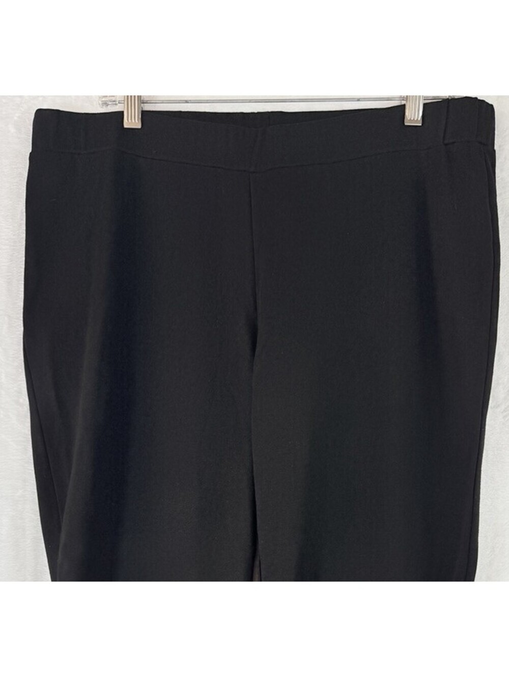 Premise Studio Pants 1X Black Slim Leg Stretch Womens